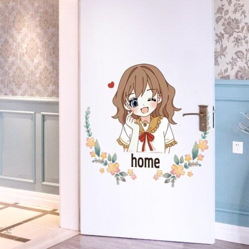 Kawaii Room Decor Anime Cartoon Wall Stickers for Girls Room Decor Teen Aesthetic Posters Cute Room Decor Decals Door Stickers
