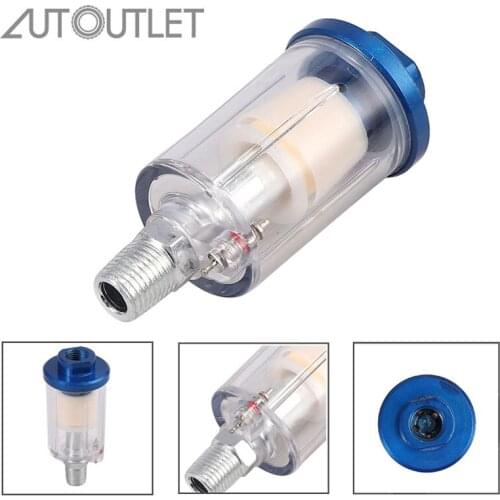 AUTOUTLET Mini oil and water separator with integrated air filter For spray gun ABS new