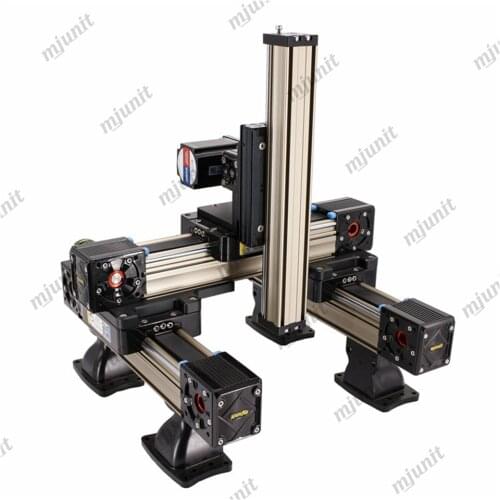 Mjunit customized length Rail Durable Linear Slide for xyz axis automatic tape cutting and paste decoration box machine