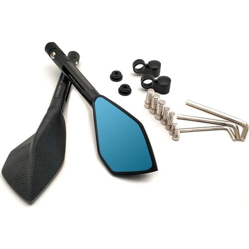 1 Pair Motorcycle Rearview Mirrors Universial retrovisor moto accessories For Kawasaki ZXR400 ZZR600 ZX10R ZX12R ZX6R ZX14R