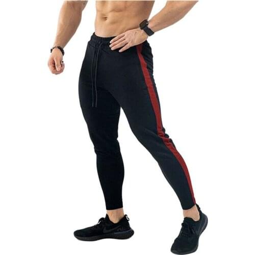 Mens Joggers Casual Pants Fitness Men Sportswear Tracksuit Bottoms Skinny Sweatpants Trousers Black Gyms Jogger Track Pants