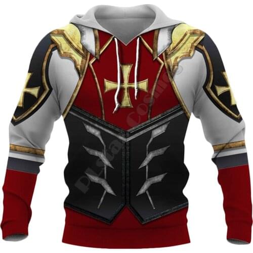 Knight Templar Armor 3D All Over Printed Hoodies Fashion Pullover Men For Women Sweatshirts Sweater Cosplay Costumes Style-13