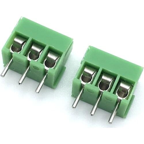Wholesale 500pcs/lot KF350-3.5-3P Terminal 300V 10A Screw 3Pin 3.5mm Straight Pin PCB Screw Terminal Block Connector 24-18AWG