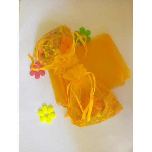 1000pcs 20*30cm Orange Organza Gift Bag Jewelry Packaging Display Bags Drawstring Pouch For Bracelets/necklace/wed Yarn Bag