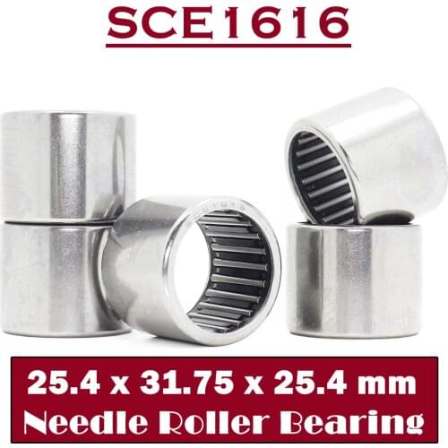 SCE1616 Bearing 25.4*31.75*25.4 mm ( 5 PCS ) Drawn Cup needle Roller Bearings B1616 BA1616Z SCE 1616 Bearing