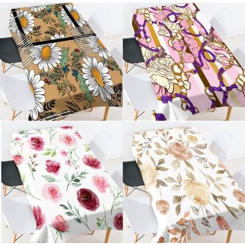 Flower leaf pattern tablecloth table cover cloth wedding table cover Table dining table runner tablecloth table cloth Tablecloth