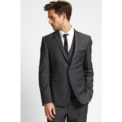 Side Slit Groom Tuxedos Light Grey Groomsman/Men Wedding Suits/best man suits/wedding dress suits/cheap groom tuxedoswedding men