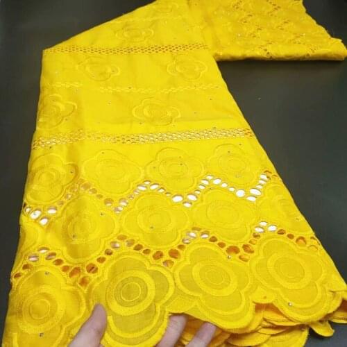 Party Q Latest Design 100% Cotton African Lace Fabric 2021 High Quality Pure Nigerian Swiss Voile In Switzerland