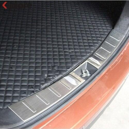 Stainless Steel Inner Rear Trunk Bumper Cover Trim For Mitsubishi Outlander 2013 2014 Tailgate Door Sill Plate Car Accessories