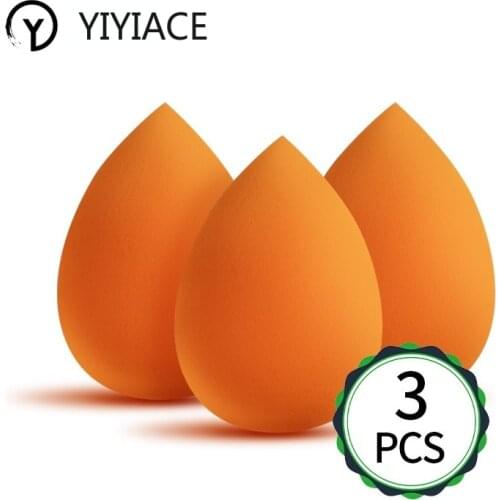 YIYIACE 3 Pack Make Mixer Zacht Water Spons Bladerdeeg Professionele Make-Up Puff Spons voor Foundation Cream Concealer