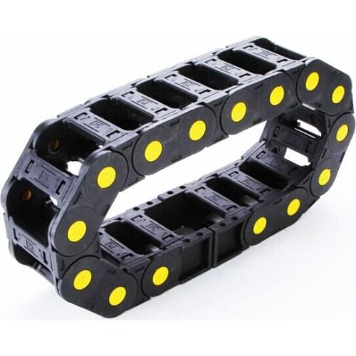 1Meter 25*38 Drag Chain Wire Carrier CNC Plastic Towline for CNC Router with 2pcs Drag Chain Connector