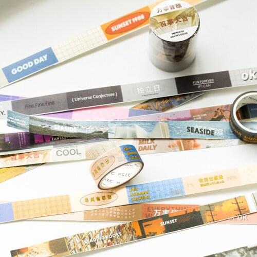 18PCS/6sets memories are always good series sticker DIY sticker paper decorative tape paper masking tape washi tape