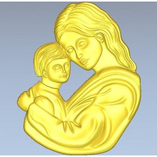 3d model relief for cnc in STL file format Madonna_3