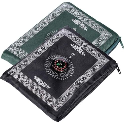 5 Color Waterproof Islamic Muslim Prayer Rug Prayer Mat Portable Convenient Religious Folding Faith with Compass