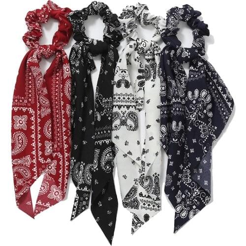 Scarf Scrunchies Bandana Hair Ties Large Bow Hair Ties Ponytail Holder Accessories