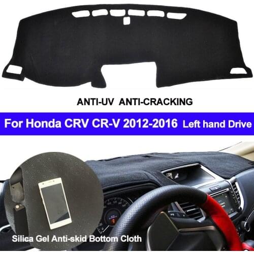 TAIJS Auto Car Dashboard Cover Silicone Non-Slip Dash Mat Carpet DashMat ANti-UV For Honda CRV CR-V LHD 2012 2013 2014 2015 2016