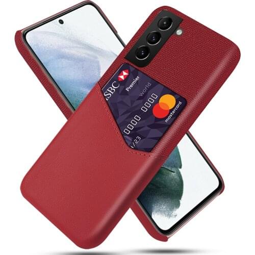 Business Case For Samsung S21 FE 5G S21 Plus Funda Cloth Texture PU Antiskid Cover For Galaxy S21 Ultra S21+ S21fe 5G Capa Coque