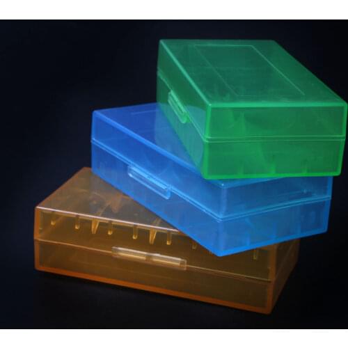 Cheap Hard Plastic18650/16340/17500 Battery CR123A Battery Protective Box Color Storage Boxes Cases Holder 6 Colors Available