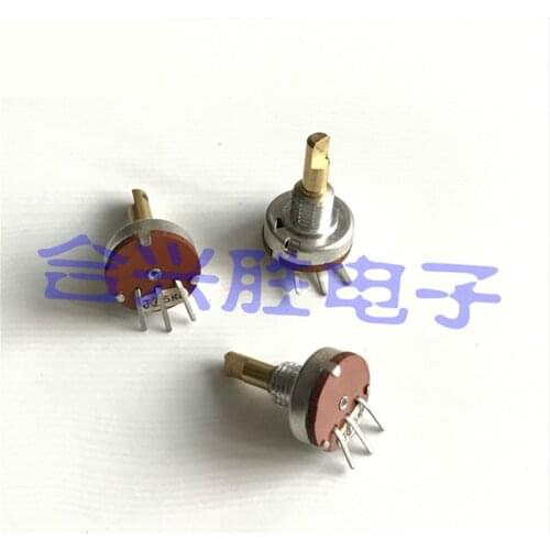 13 type potentiometer 5K game plane airplane toy model rotate 220 degrees axis length 14MM foot length 6.5MM