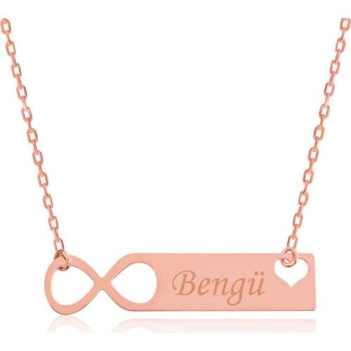 Customized Infinity Customized with a name ,Necklace ,Silver ,Fast Shipping, Hundreds of Kinds of Silver Necklaces