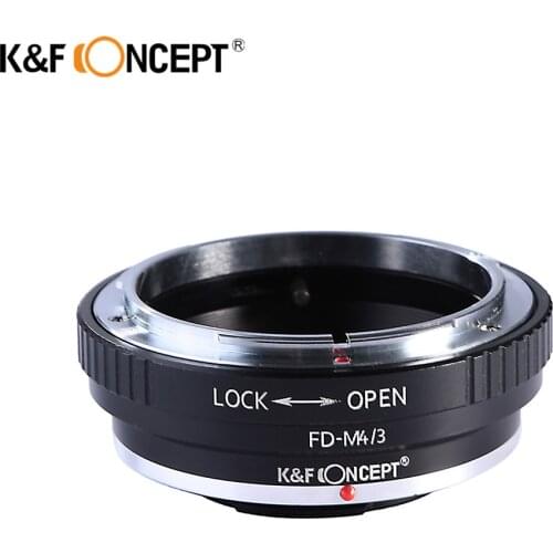 K&F CONCEPT FD-M4/3 Camera Lens Adapter For Canon FD Mount Lens To Olympus M43 E-P1/E-P2/E-PL1 for Panasonnic G1/G2/GF1/GH1/GH2