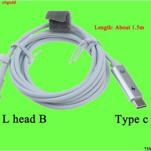 USB TYPE C to T / L Typ Plug Converter computer connect T head L head series PD Power Charging Cable For M-Book Air Pro laptop