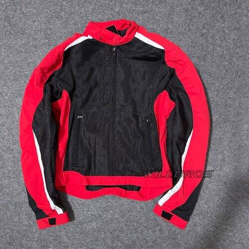 Dain Hydra Flux D-dry Motorcycle Jacket Scooter Street Moto Summer Mesh Racing Black Red Jackets With Protector