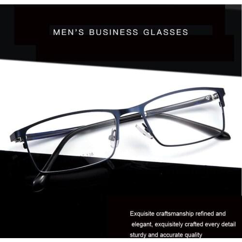Men’s Business Optical Glasses Frame Computer Myopia Glasses Frame High Quality Comfortable Spectacle Frame Soft Nose Pad