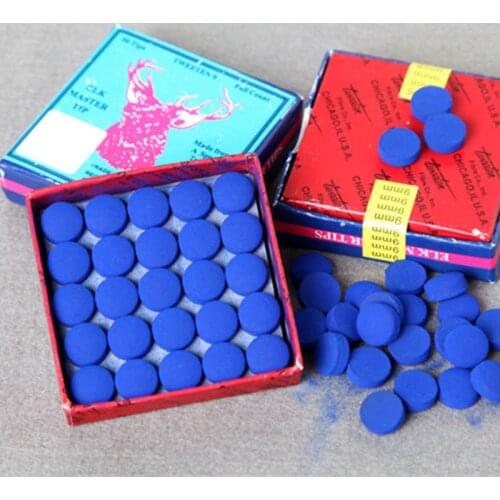 50pcs 9/10/11/12/13mm Billiard Pool Cue Tips M Hardness Billiard Snooker Cue Stick Tip Billiard Cue Accessories