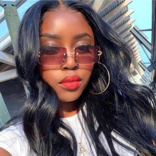 Fashion Pink Purple Square Sunglasses Women Brand Designer Retro Sun Glasses Female Rectangle Lens Vintage Small Oculos De Sol