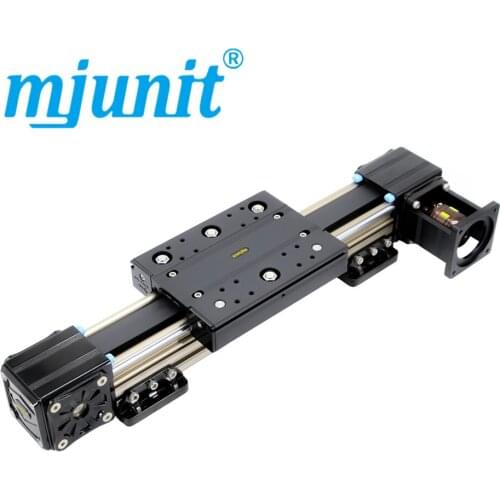 Mjunit synchronous belt module linear guide slide for exhibition hall slide screen interactive system push and pull manual