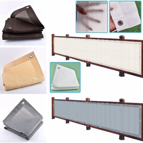 0.9x1.8/2.7/3.6m HDPE Anti-UV Sunshade Net Thicken Balcony Safety Fence Sun Shading Net Courtyard Succulent Plant Sun Shade Nets