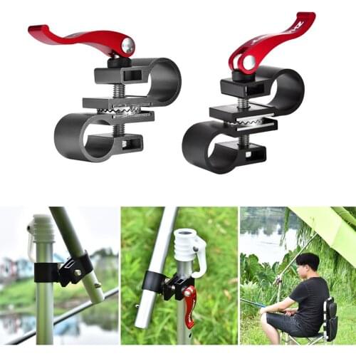 Heavy Duty Fishing Umbrella Holder Bench Deck Umbrella Stand Clamp Holder Clip Beach Mount Clamp for Balcony Deck Sunscreen