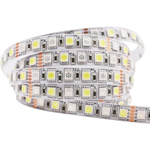 24V 5M Led Strip Light 5050 SMD RGBW Flex Strip Waterproof 72LED/m Hight Brigtness Flexible Led Lights RGB White/Warm White