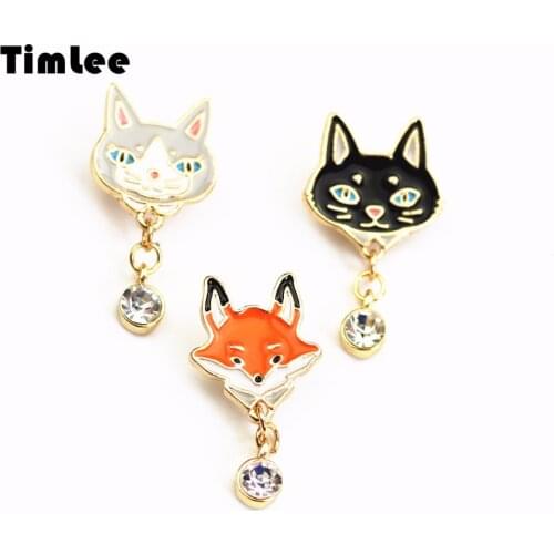 TimLee Brooches With Cats For Clothes