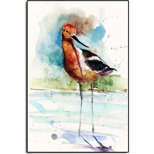 Shorebirds Watercolor Minimalist Wall Art Canvas Posters Prints Painting Wall Pictures For Bedroom Modern Home Decor Accessories
