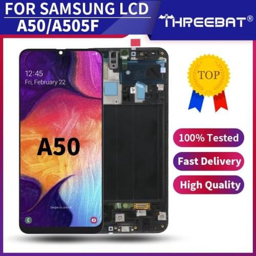 Super AMOLED For Samsung Galaxy A50 A505 LCD Display Touch Screen Digitizer Assembly For Samsung A505 SM-A505FN/DS A505F/DS Lcds