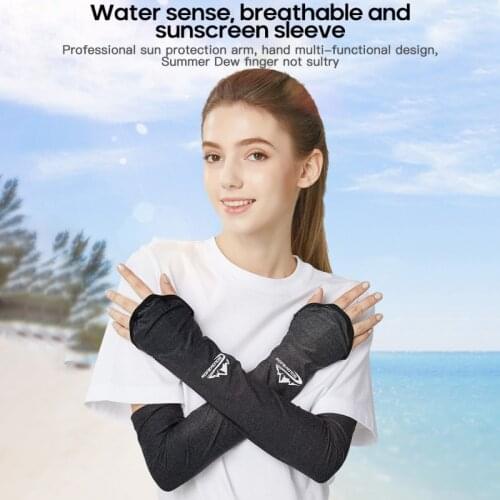 1Pair Breathable Quick Dry UV Protection Running Arm Sleeves Basketball Elbow Pad Fitness Armguards Sports Cycling Arm Warmers