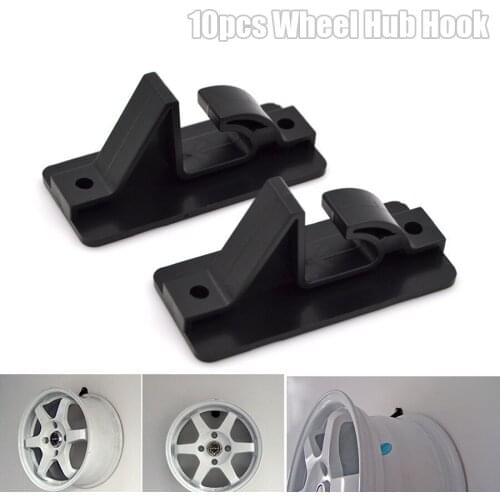 10pcs Wheel Hub Hook Wall Mounted Hanging Hook Wheel Shop Display Stand Rack Plastic Universal