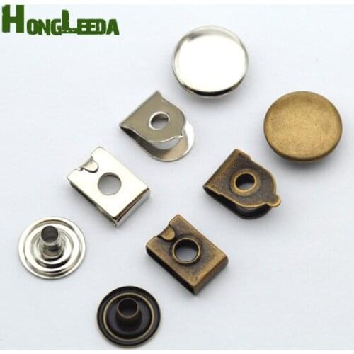100sets/lot 15mm 4-part metal brass trousers pants skirts hooks for boy/men silver nickle, bronze free shipping HE-031