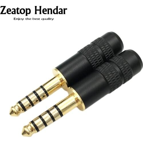 100Pcs 4.4mm 5 Poles Male Full Balanced Headphone Plug 19.5mm for Sony PHA-2A TA-ZH1ES NW-WM1Z NW-WM1A AMP Player