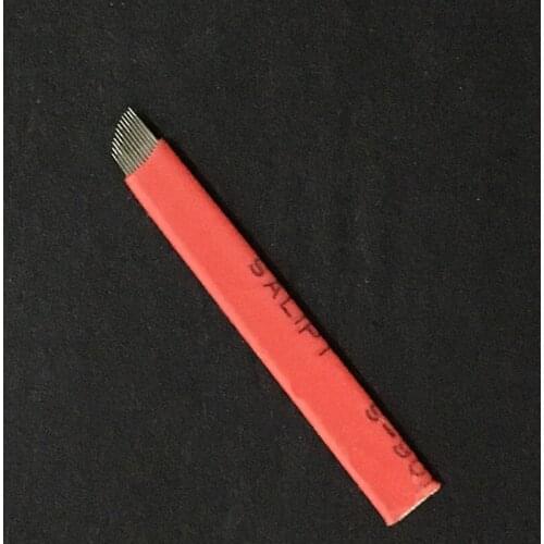 100PCS Tattoo Microblading Needles 12 Flex Microblading Needles Permanent Makeup Manual Eyebrow Blades By Free Shipping