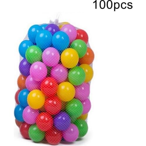 100Pcs Colorful Kids Ball Toy Lightweight Soft Water Pool Ocean Wave Ball Outdoor Fun Sports Baby Toy