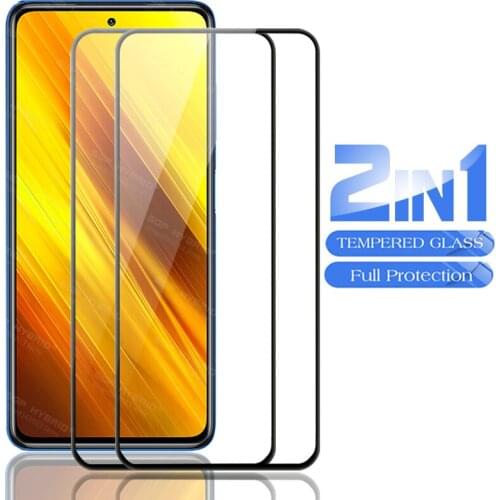 2Pcs Protective Glass for Xiaomi Mi Poco X3 NFC X2 Light Protection Film HD Clean Glas On Xaomi Xiami Mi Poco X3 NFC Safe Glass