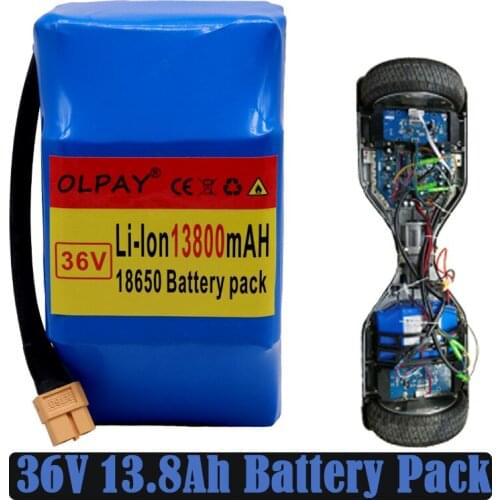 2020 100% Original Panasonic 10s2p 36V Li ion rechargeable battery 13800 MAH 13.8Ah single cycle voltage Hover Board battery
