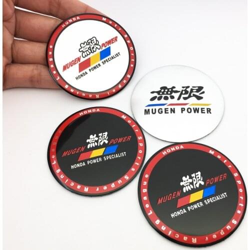 4pcs 56mm Car Wheel Center Hub Cap Cover Rim for Honda Mugen Power Emblem Badge Sticker For Civic Accord CRV Hrv Jazz