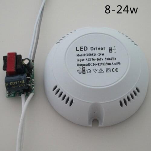 AC 176-265V 8-40W LED Driver Power Supply Adapter For Ceiling Lamp Light Bulb Power Supply Lighting Transformers Electronic Tran
