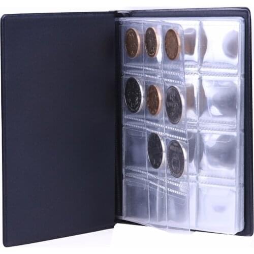 120 Pockets Coins Album Collection Book Mini Penny Coin Storage Album Book Collecting Coin Holders for Collector Gifts Supplies