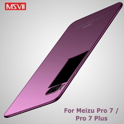MSVII Cases For Meizu Pro 7 Case Silm Matte Cover For Meizu Pro 7 Plus Case Hard PC Cover For Meizu 7 Pro Pro7 Plus Phone Cases