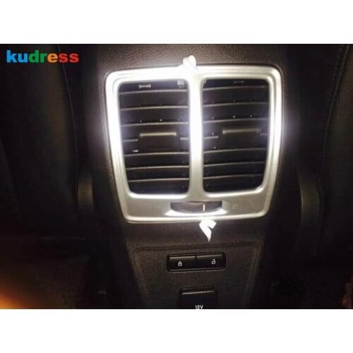 For Ford Escape Kuga 2017 2018 Matte Rear Seat Air Conditional Vent Cover Trim Outlet Frame Decoration Car Styling Accessories